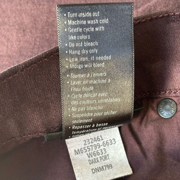 Paige mens Jeans Federal Slim Straight dark port Stretchy size 33 - Picture 6 of 11